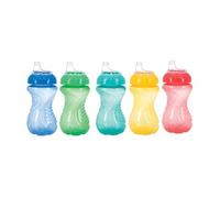 Nûby Gobelet Polypropylène Easy Grip + Bec Silicone Antigoutte - 295 ml - 6 mois et Plus - Modèle aléatoire