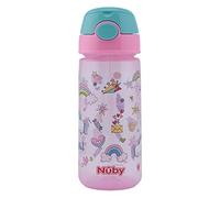 Nûby Mug With Button And Soft Straw 3 Years+ Pink 540ml 1 Un