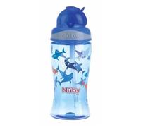 Nuby Gobelet Tritan Anti-Goutte Flip-It - 360 Ml - Bleu - 12 Mois + Bleu