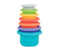 Nuby Gobelet de bain en silicone Splish Splash – Jouet de bain – Pack de 5 – 9+ mois