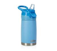 Nuby Gourde Reflex Flip-it | Isotherme en Acier Inoxydable | Anti-fuites | De Voyage | 300ml | Bleu | +18 Mois