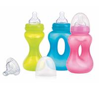 Nûby ID1241 Biberon d'Apprentissage Easy Grip, 240 ml, 3M+
