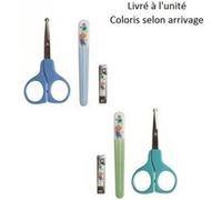 Nuby - Id4774 - Set Manucure Sur Carte - Ciseaux Coupe-Ongle Lime - Bleu