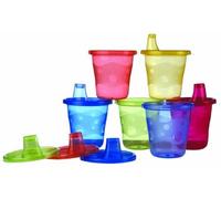 Nûby - Id91121a - Lots De Biberons - Lot De 6 Gobelets Pp 180 Ml - Bec Medium