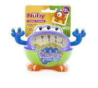 Nuby iMonster Boîte à Snacks Anti-Renversement Enfant, +12 Mois | Design monstre anti-renversement, accès facile par lamelles souples, prise ergonomique pour petites mains, goûter facile
