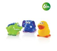 Nuby Jouets De Bain Eléphant Crocodile Et Canard Multicolore