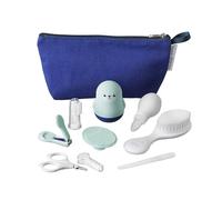 Nuby - Kit bain bébé - 8 accessoires, sac de voyage (doublure imperméable) - Multicolore