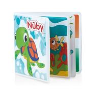 Nuby Livre de Bain Animaux Marins, Pages Étanches & Colorées, +0 Mois | Jouet de bain interactif, facile à nettoyer, favorise apprentissage & découverte sensorielle, bain amusant garanti