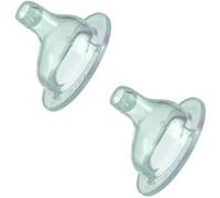 nuby lot 2 becs de rechange silicone 6m+