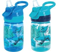 Nuby Tasse enfant Incredible Gulp – anti-fuites, poignée, 360 ml, dinosaures, +18 mois, lot de 2