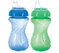 Nuby Lot de 2 gobelets anti-renversement pour entraînement facile 25,4 ml