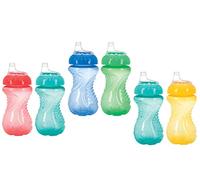 Nuby Lot de 2 sans déborder Tasse, 283,5 gram, les couleurs peuvent varier