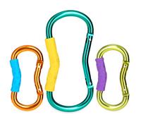 Nuby Lot de 3 crochets pratiques pour poussette - Vert/multicolore, taille unique