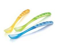 Nuby - Lot de 3 cuillères longues +6 mois G