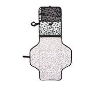 Nuby Matelas à langer 2 en 1 et sac à langer - Sac à langer de voyage avec plusieurs poches de rangement | Sangle réglable | Matériau facile à nettoyer et résistant à l'usure (léopard)