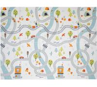 Nuby - Tapis d'Éveil Réversible - Tapis de Jeux Bébé Sécurisé - Léger et Pliable - Facile à Plier, Ranger et Transporter - Avec un Design Amusant - 200x150x1cm - Jeu Bébé 1 an et +