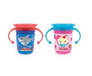Nûby - Mug magique 360o avec housse 3D - 240 ml - 6m+ - Mug magique 360o