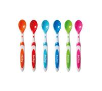 Nuby Cuillères d'Alimentation pour Bébé - Lot de 6 Cuillère pour Sevrage - 6 Pack - 4 plus Mois