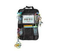 Nuby Organisateur de Siège Auto - Pochette Transparente pour Tablette | Sangles Réglables pour une Compatibilité Universelle | Multiples Poches