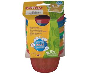 Nuby Pots pour encas - 120 ml 3m+ Tasse 6 pc(s)
