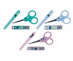 Nûby Set Manucure Sur Carte - Ciseaux / Coupe-ongle / Lime