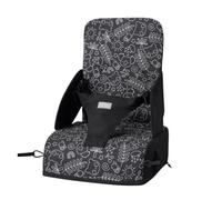 Nuby Siège réhausseur Panda – Mousse imperméable, harnais 3 points, dès 6 mois, noir/blanc