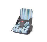 Nuby Siège rehausseur – Sac de voyage transformable – Harnais 3 points – 6+ mois – Bleu à rayures