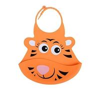 Nuby singe et Tigre - Bavoir en silicone enroulable - Modèle aléatoire