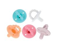 Nuby Softees - Sucettes en Silicone pour Bébé - anneau de dentition - Lot de 5 - Dès la Naissance - Apaise Bébé