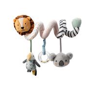 Nuby Spirale d'Activités Sensorielle Poussette, +0 Mois, Animal Adventures | Jouet de poussette multifonction, éveille les sens & développe la motricité, divertit bébé lors des déplacements