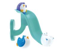 Nuby Splash ‘N Slide - Jouet de Bain pour Bébé - Toboggan Animaux Polaire - Facile à Assembler - Jouet de Bain Stimulant La Coordination œil-Main de Vos Petits - Idéal pour Les + 18 Mois