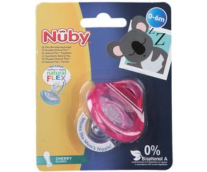 Nuby Sucette Flexible Natural Cerise 0-6 Mois (Couleur non sélectionnable) Tétine(S) 1 pc(s)