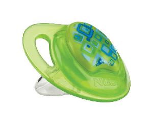 Nuby Sucette PP PRISM Silicone Orthodontique Verte 0-6 mois