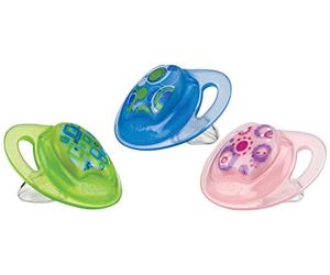 Nûby Sucette Tritan PRISM silicone - Orthodontique +18 mois (Modèle aléatoire)