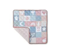 Nuby Tapis de jeu matelassé pour bébé - Tapis de sol rembourré avec antidérapant | Convient dès la naissance | Lavable en machine | 127 x 127 cm