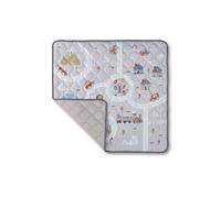 Nuby Tapis de jeu matelassé pour bébé - Tapis de sol rembourré avec antidérapant - Convient dès la naissance - Lavable en machine - 127 x 127 cm (Animal Town)