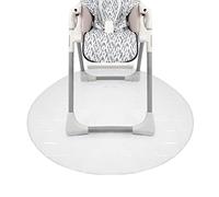 Nuby Tapis de Sol imperméable pour Chaise Haute - 127 cm - Tapis de Cuisine Circulaire Transparent - Protège Le Sol Contre Les déversements et Les salissures