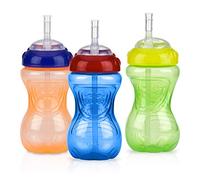 Nuby Tasse anti-fuite avec Paille Flexible | 300ml | 3 pack | 12+ Mois