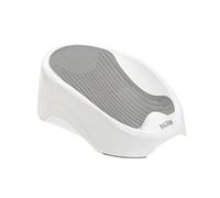 Nuby Transat de Bain Nouveau-Né Ergonomique & Confortable, +0 Mois, Gris | Support de bain antidérapant avec siège intégré, léger & portable, facile à utiliser à la maison comme en déplacement