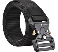 Nucalt 1 Morceau Ceinture Tactique À Dégagement Rapide, Style Militaire, Ceinture De Travail pour Hommes, Accessoires De Sport en Nylon pour Une Utilisation Quotidienne Décontractée （noir）