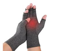 NuCamper Gants de Compression Gants Arthrose pour Demmes et Hommes Respirants et de Soutien Sans Doigts Gants Soulage les Arthrite, Tendinite, Entorse, Syndrome de Canal