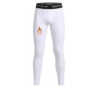 NuCamper Pantalons Thermiques de Compression pour Garçons Collants Thermiques pour Enfants avec Polaire sous-vêtements de Sport pour Jeunes Couche de Base à Séchage Rapide pour Football Basket-Ball