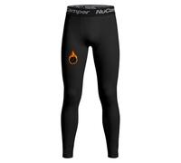 NuCamper Pantalons Thermiques de Compression pour Garçons Collants Thermiques pour Enfants avec Polaire sous-vêtements de Sport pour Jeunes Couche de Base à Séchage Rapide pour Football Basket-Ball