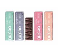 nucao - Mixed Box - Raw Cacao Hemp Seed Bar - Low Carb - Raw - Vegan - Pack of 4