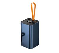 Nucelit Boîtier de chargement de batterie polymère PD22,5 W, boîtier d'alimentation mobile, affichage LED, coque en alliage d'aluminium, coque en métal, kits de boîtier PowerBank