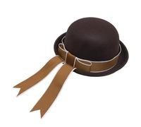 Nucelit Chapeau de camping randonnée voyage belle sorcière femme queue de cheval pour femmes look vintage chapeau en laine durable, marron foncé, M