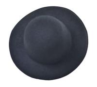 Nucelit Elegant Millinery Base Bibi avec base de chapeau des années 1920 pour filles et femmes Petit perchoir rond soucoupe élégante, Noir , taille unique