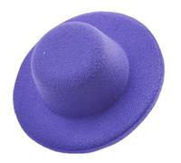 Nucelit Elegant Millinery Base Bibi avec base de chapeau des années 1920 pour filles et femmes Petit perchoir rond soucoupe élégante, violet, taille unique