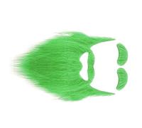 Nucelit Ensemble de barbes réalistes moustaches sourcils accessoires de costume pour adulte Cosplay Party Halloween Festival Adulte Accessoire de costume, Vert, taille unique