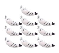 Nucelit Lot de 10 jouets pour chats - Pour baguettes - Cloches à plumes - Recharges - Recharges de baguettes - Exercices amusants à plumes